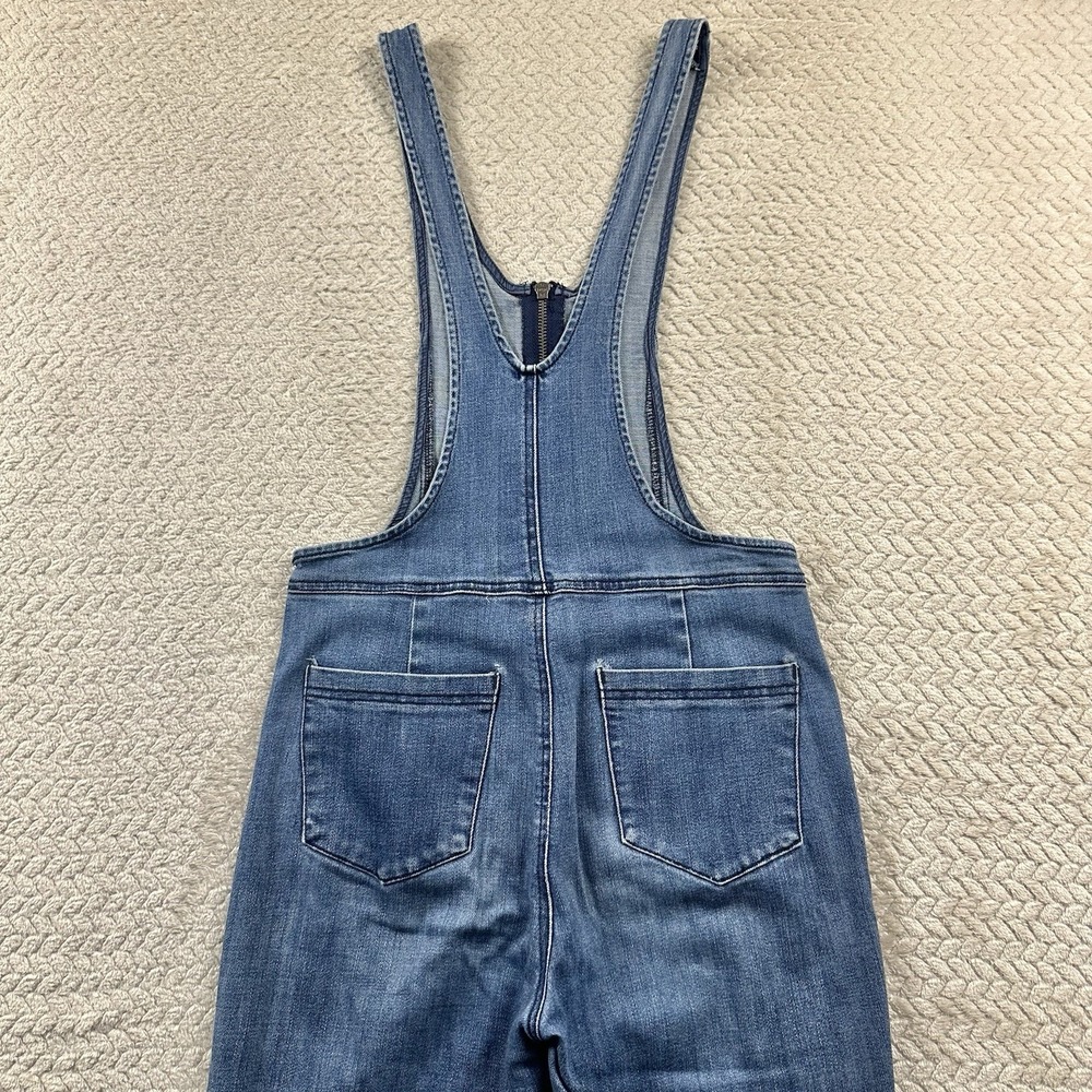 Free People Denim Overalls Women's Size 2 Jump suit Boho Festival Retro Western - Picture 7 of 16